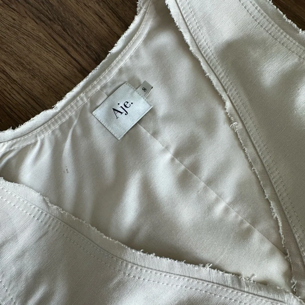Aje Cream Wide Leg Jumpsuit - Picture 2 of 4